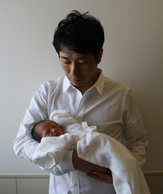 神津善之介さんと子供